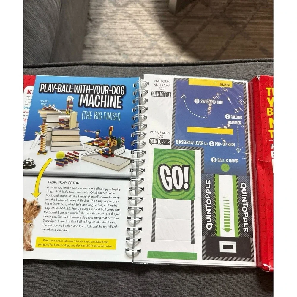 Lego chain reactions craft kit book Pat Murphy Klutz Labs‎